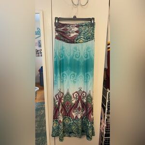 Venus patterned maxi skirt